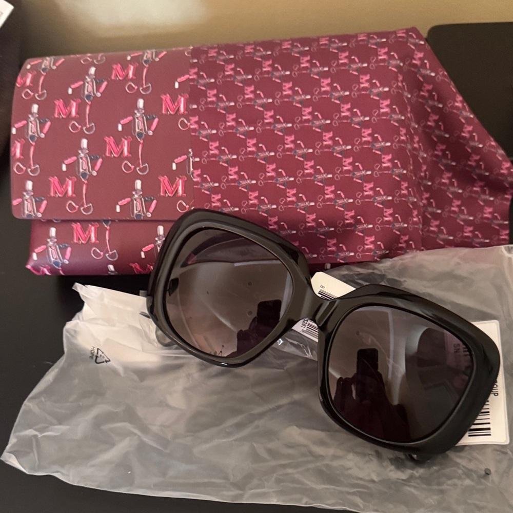 MaxMara Black Square Sunglasses